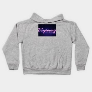 Galactic States - Wyoming Kids Hoodie